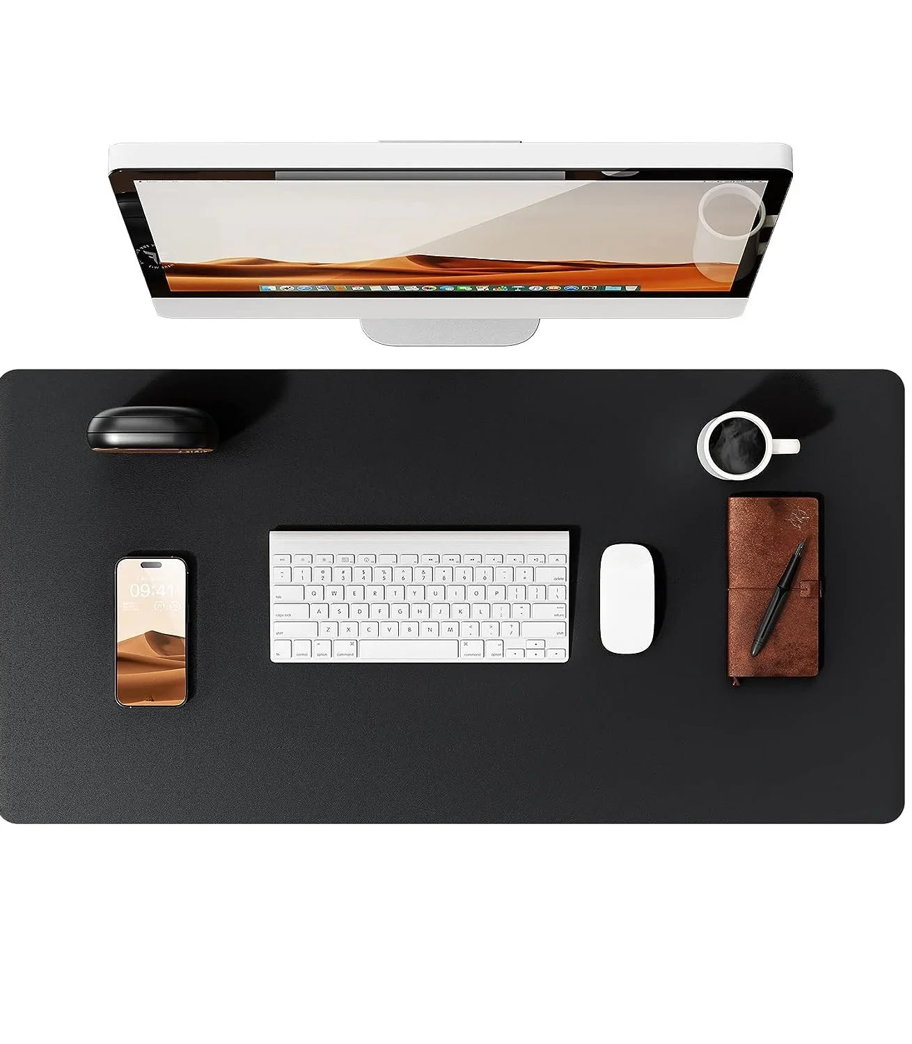 Premium PU Leather Desk Pad Protector