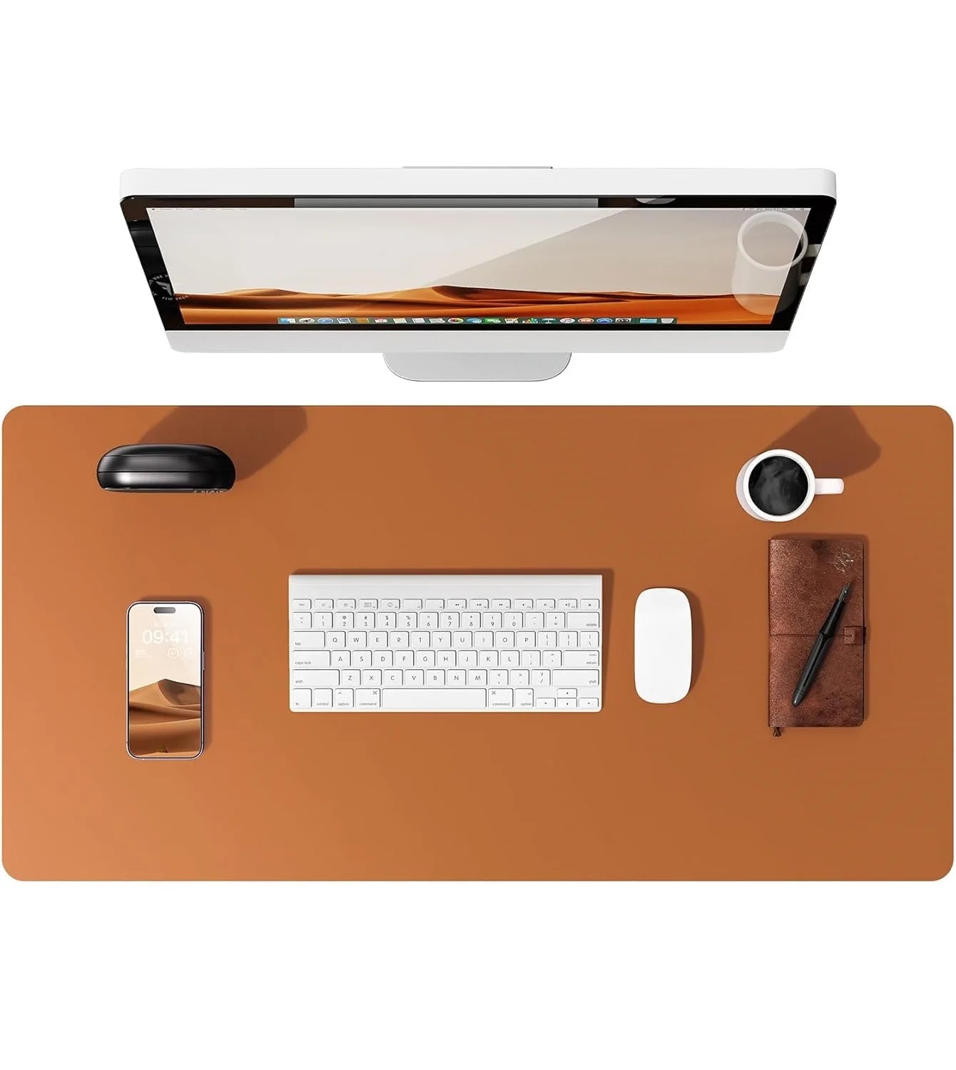 Premium PU Leather Desk Pad Protector