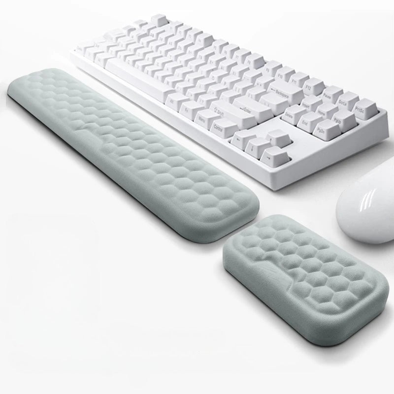 Ergonomic Memory Foam Keyboard and Mouse Wrist Rest