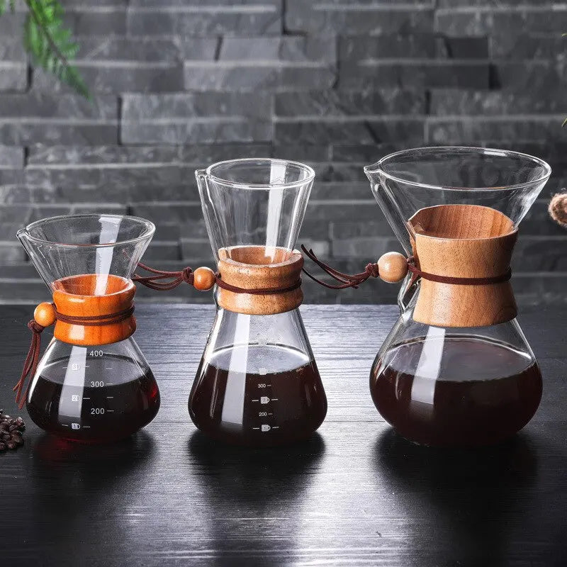 Glass Coffee Drip Set with Filter