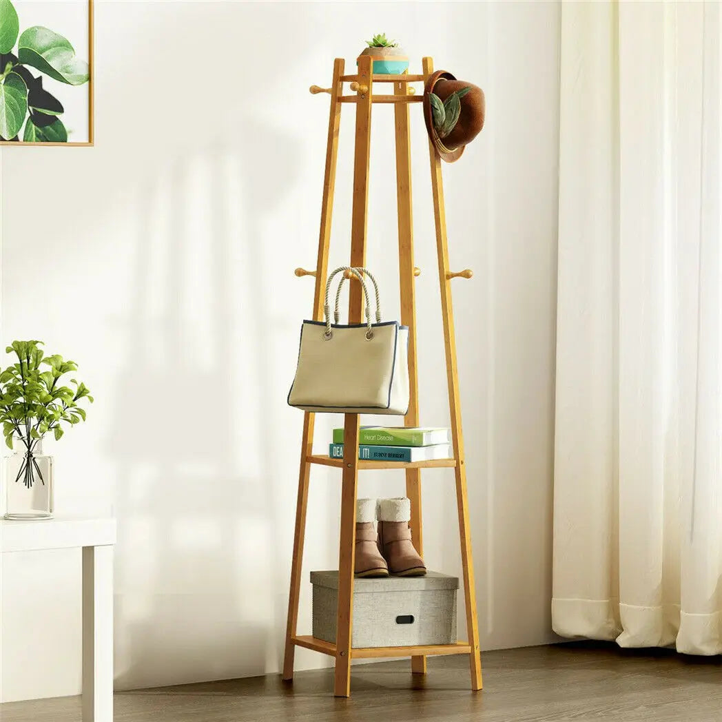 Bamboo Coat Rack