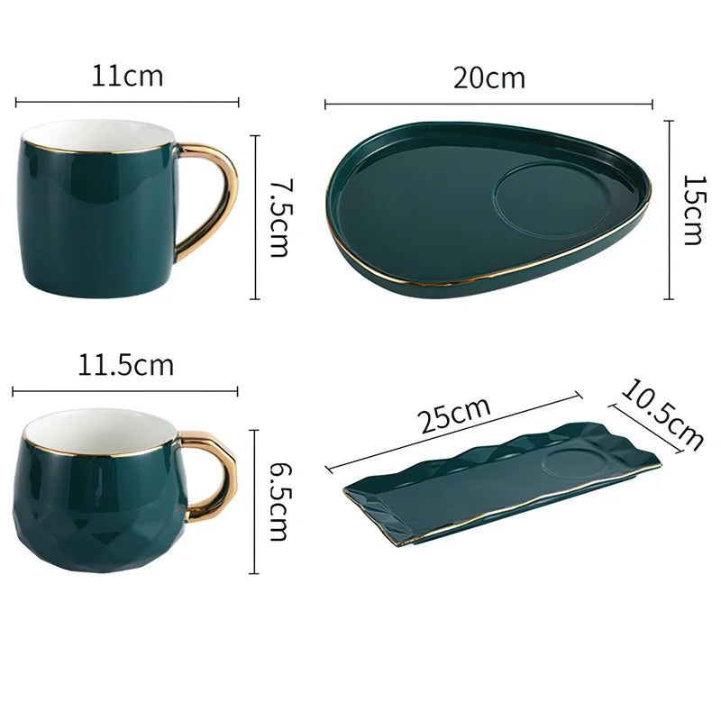 Ceramic Cup Dish Set