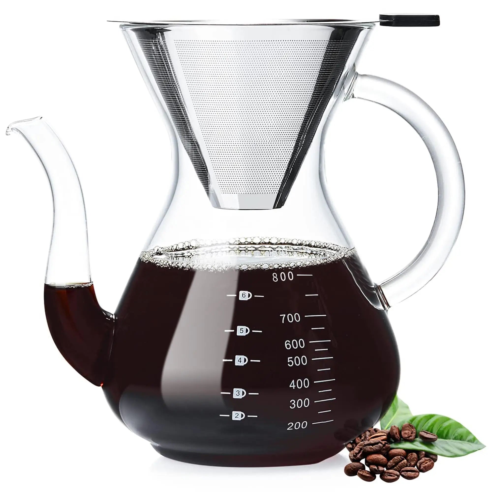 Pour Over Coffee Maker with Stainless Filter