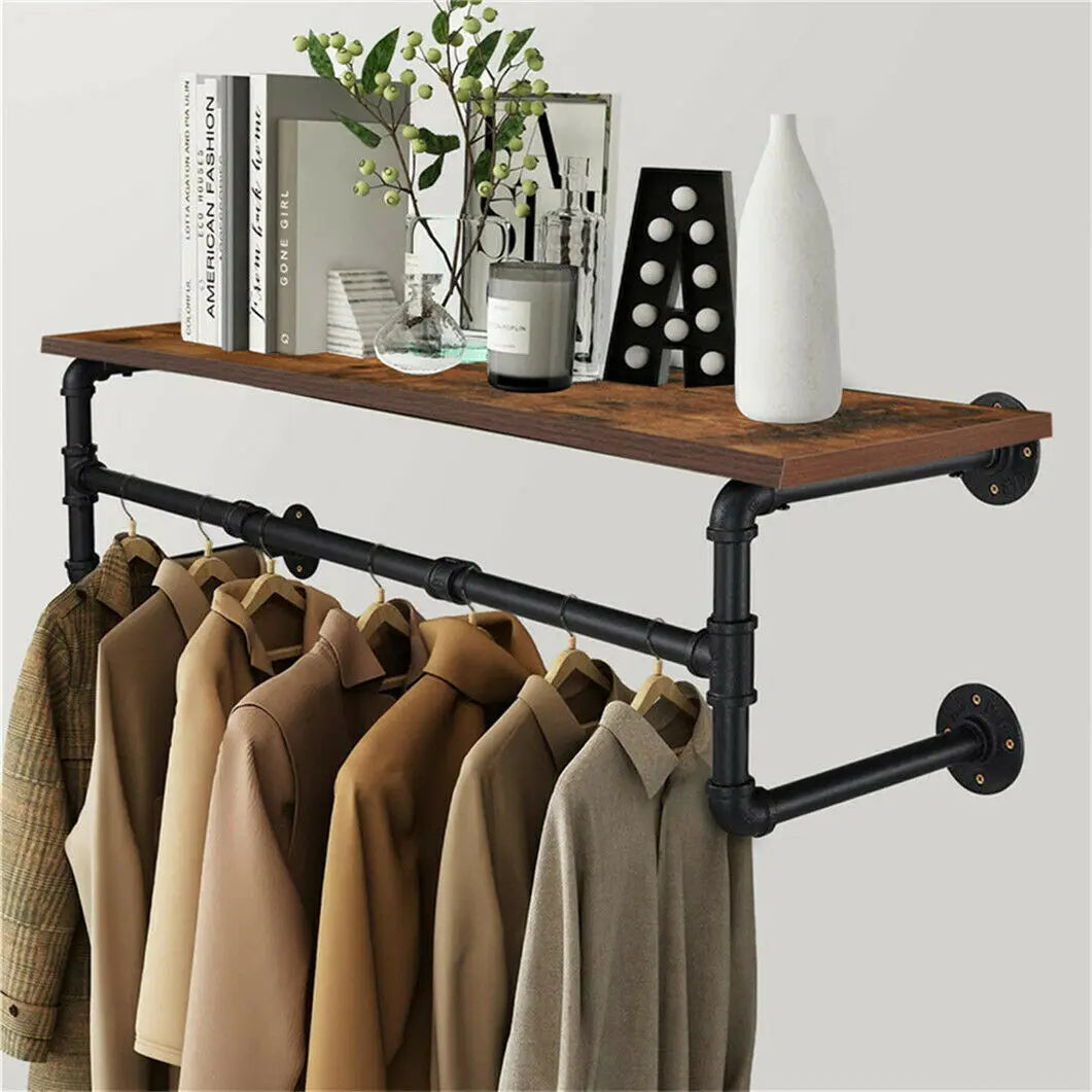 Wall Mounted Iron Clothes Rack