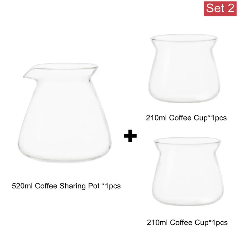 Elegant Glass Coffee Carafe Set for Pour Over Perfection