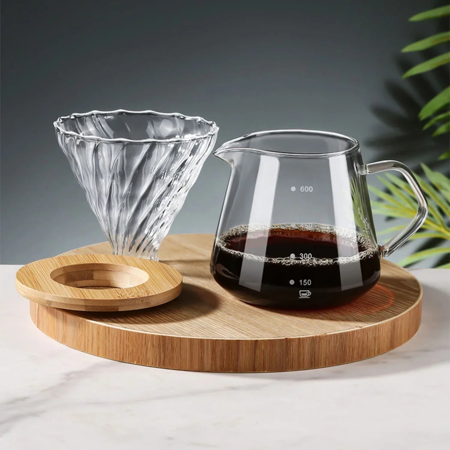 Pour Over Coffee Maker Set Glass