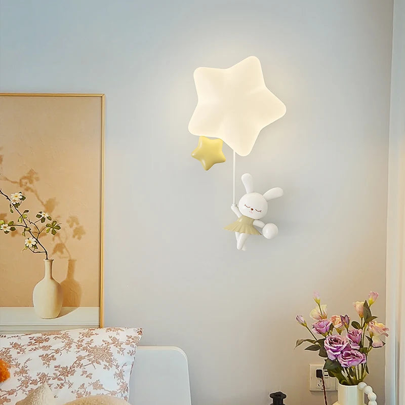 Charming LED Cartoon Wall Light for Kids' Rooms