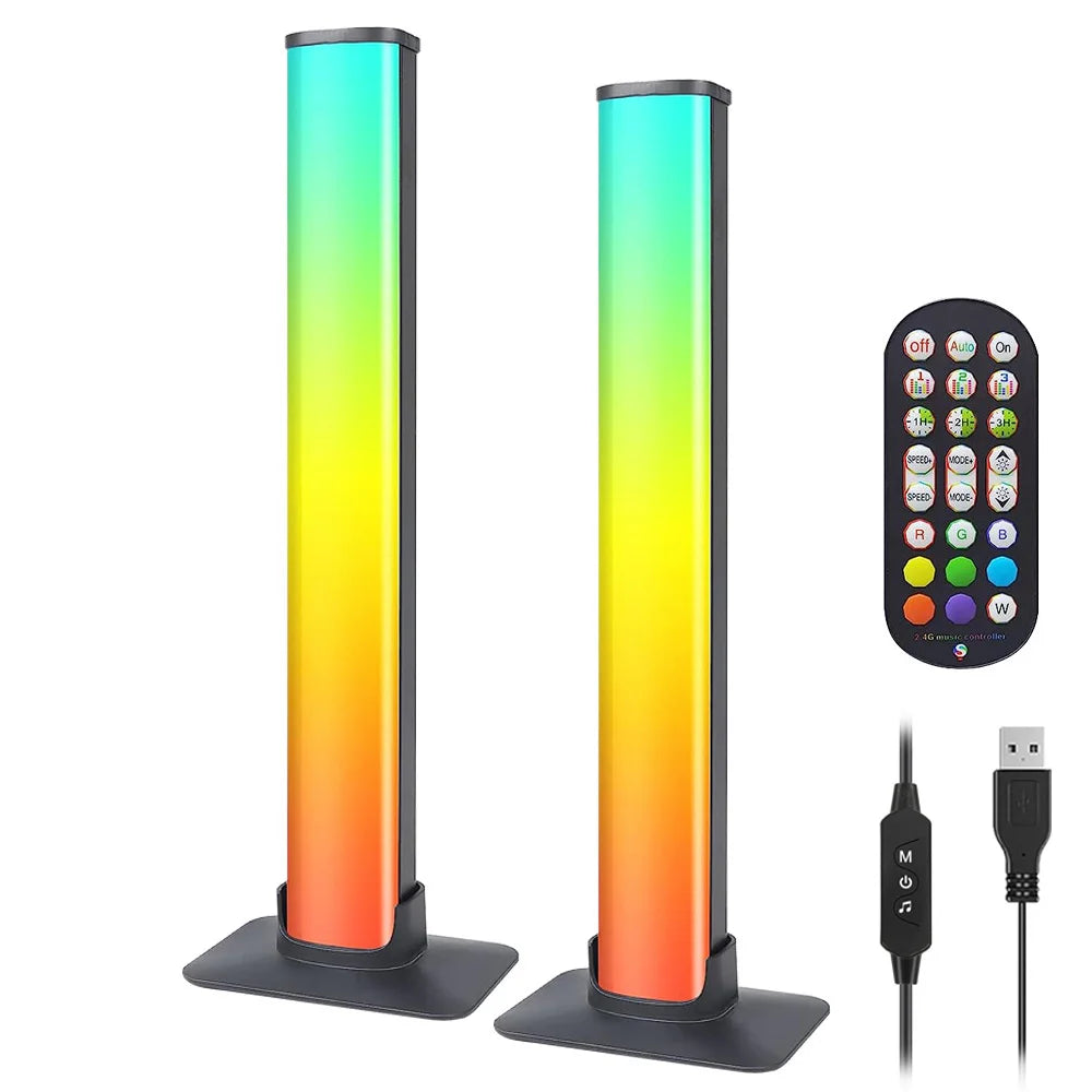 Vibrant RGB Smart LED Light Bars with Music Sync