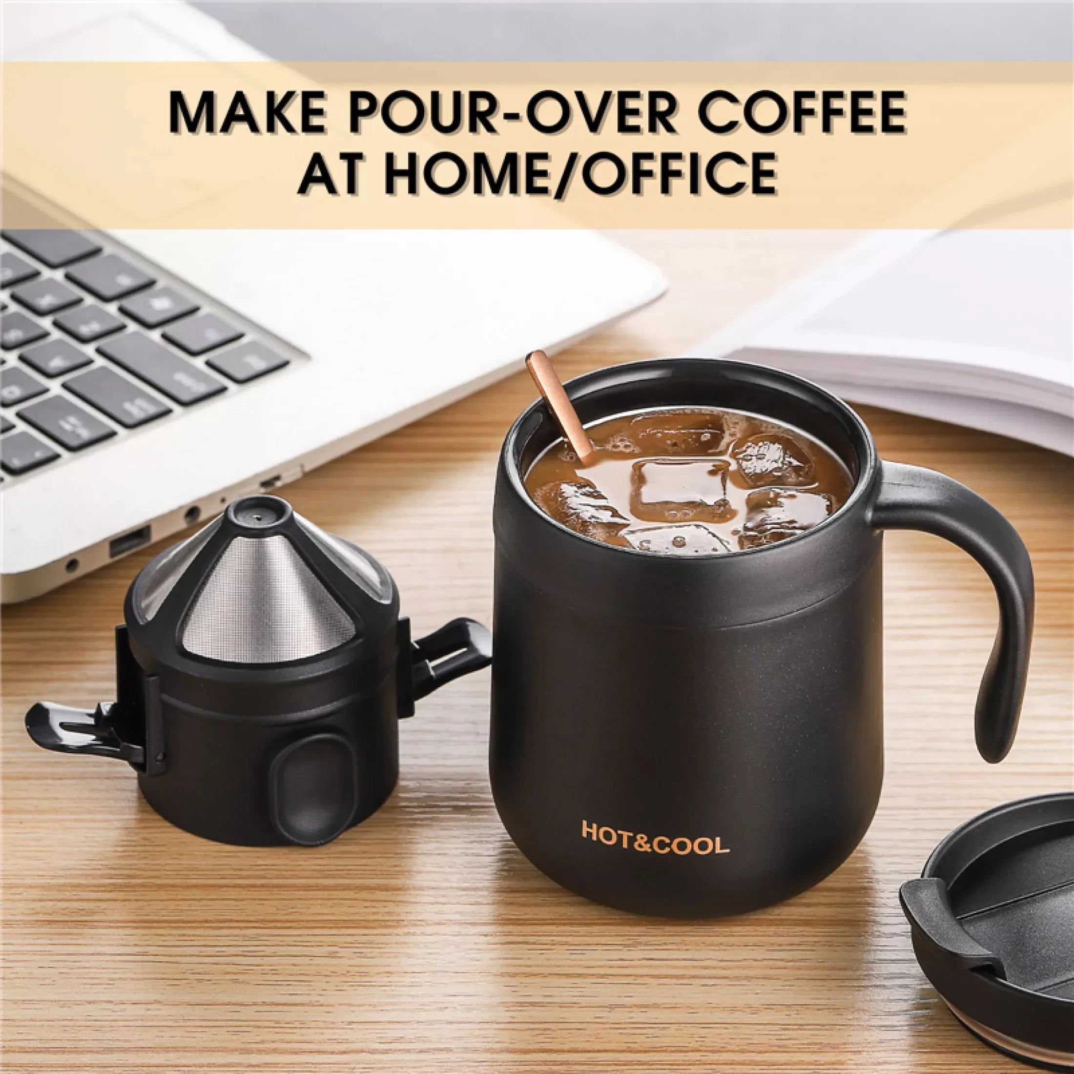 Premium Stainless Steel Portable Coffee Dripper Set