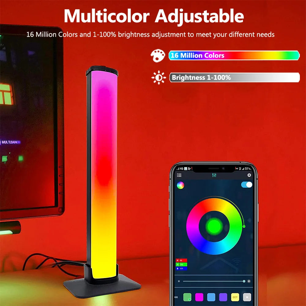 Vibrant RGB Smart LED Light Bars with Music Sync