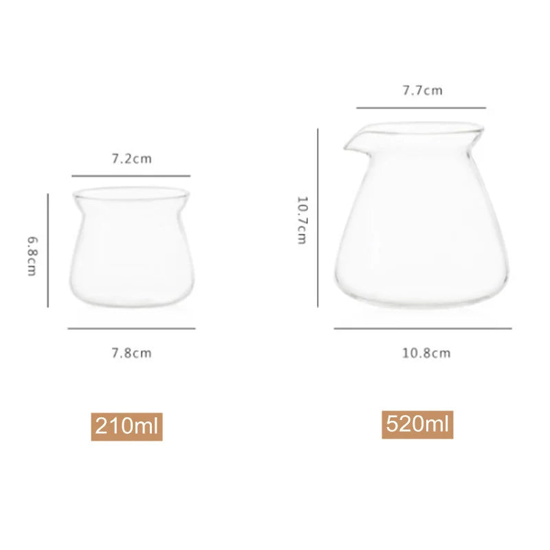 Elegant Glass Coffee Carafe Set for Pour Over Perfection