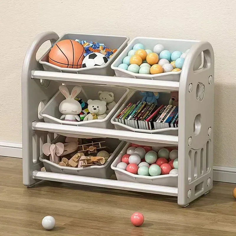 Multi-purpose Kids Cabinet Save Toy Plastic Children's Organizer Bookcase Girls Almacenamiento De Juguetes Kids Furniture