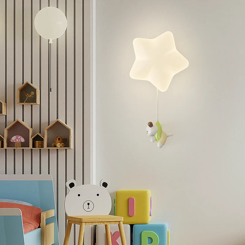 Charming LED Cartoon Wall Light for Kids' Rooms