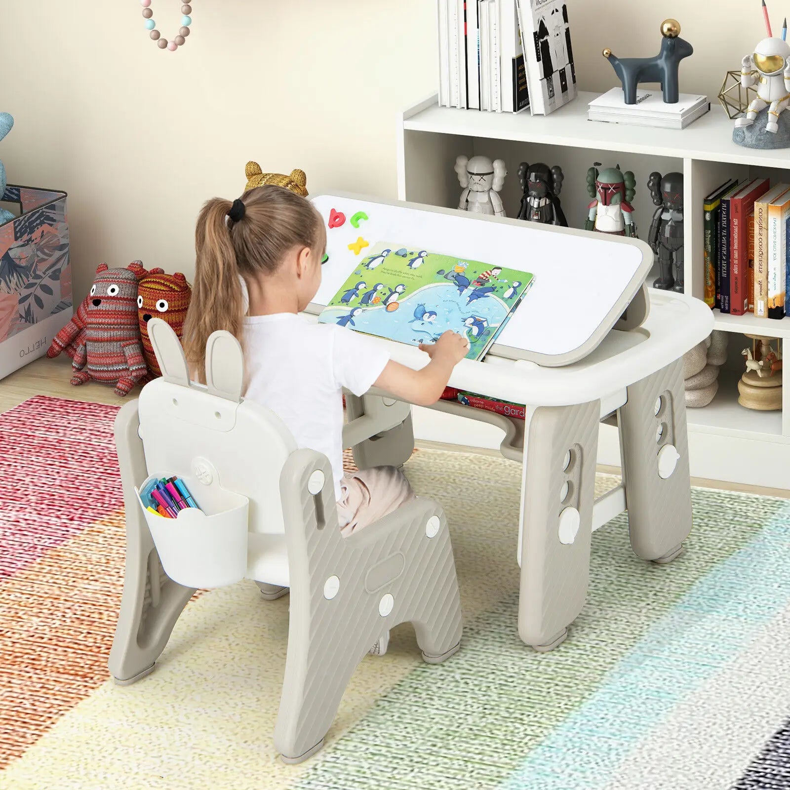 Kids Art Activity Table & Chair Set