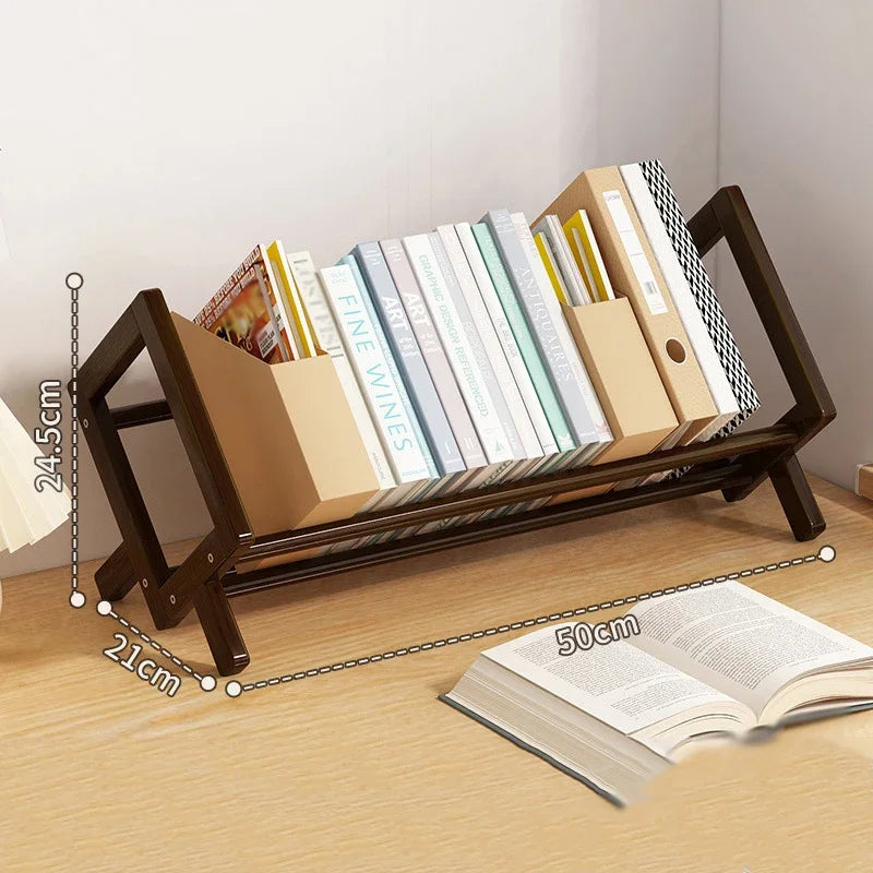 Desktop Bookshelf Home Living Room Decorative Shelf Simple Economic Type Magazine Rack Small-scale Bedroom Fine Storage Shelves