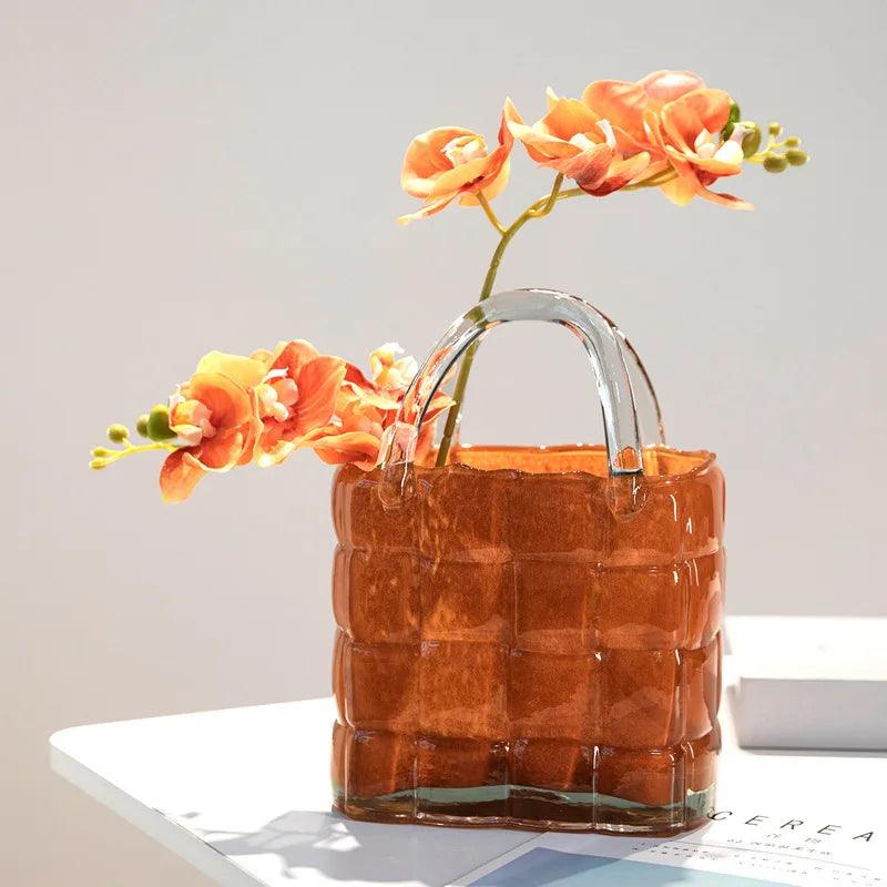 Transparent Glass Vase Shaped Bag