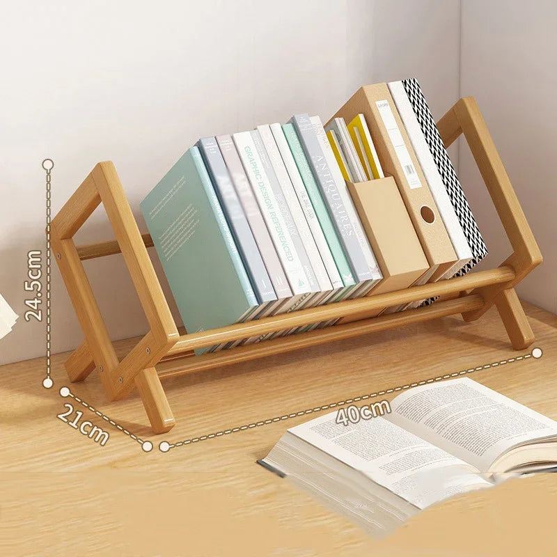 Desktop Bookshelf Home Living Room Decorative Shelf Simple Economic Type Magazine Rack Small-scale Bedroom Fine Storage Shelves