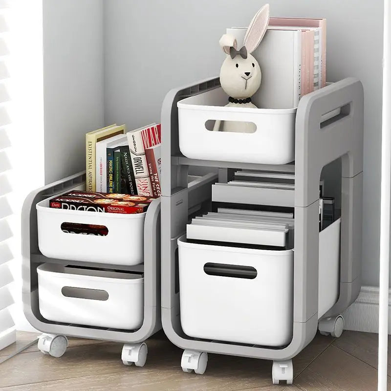 Versatile Mobile Storage Cart for Office & Home