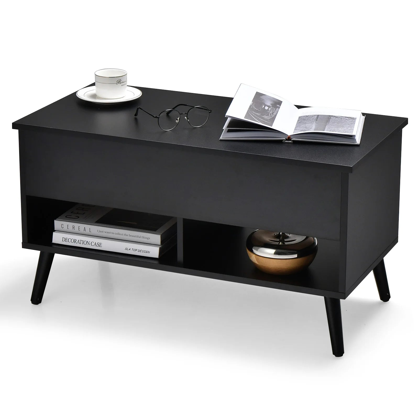 Elegant Lift-Top Coffee Table with Hidden Storage