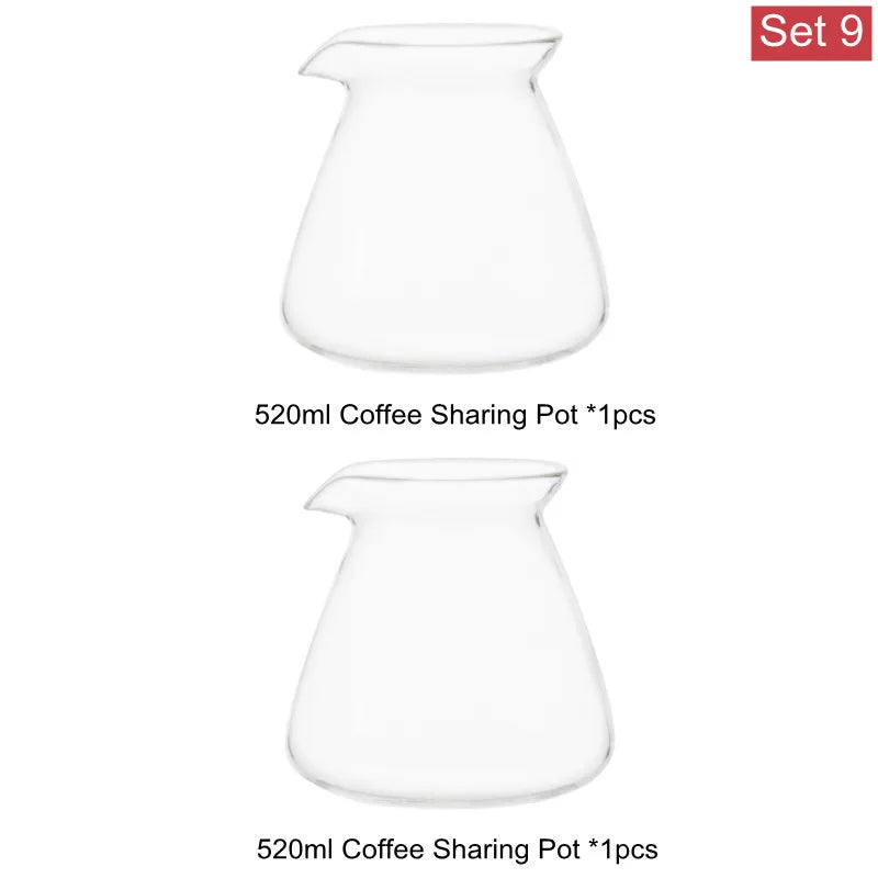 Elegant Glass Coffee Carafe Set for Pour Over Perfection