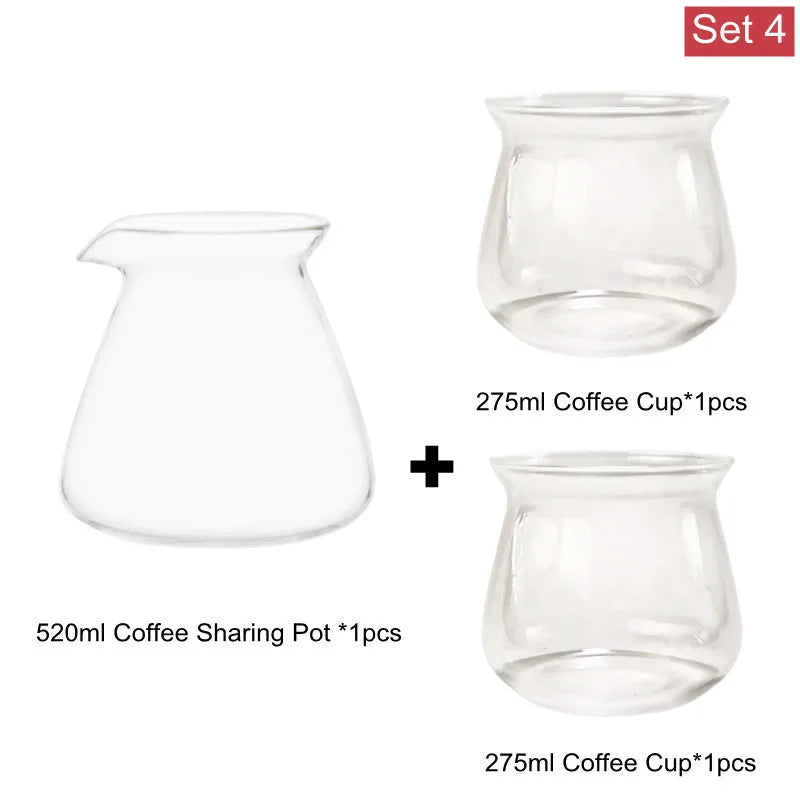 Elegant Glass Coffee Carafe Set for Pour Over Perfection