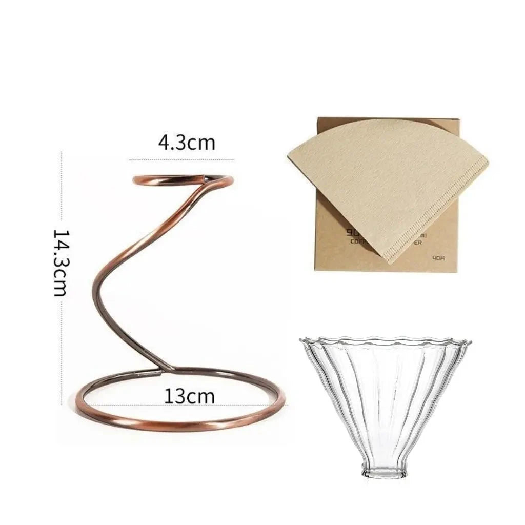 Elegant Coffee Filter Holder Set for Perfect Hand Drip