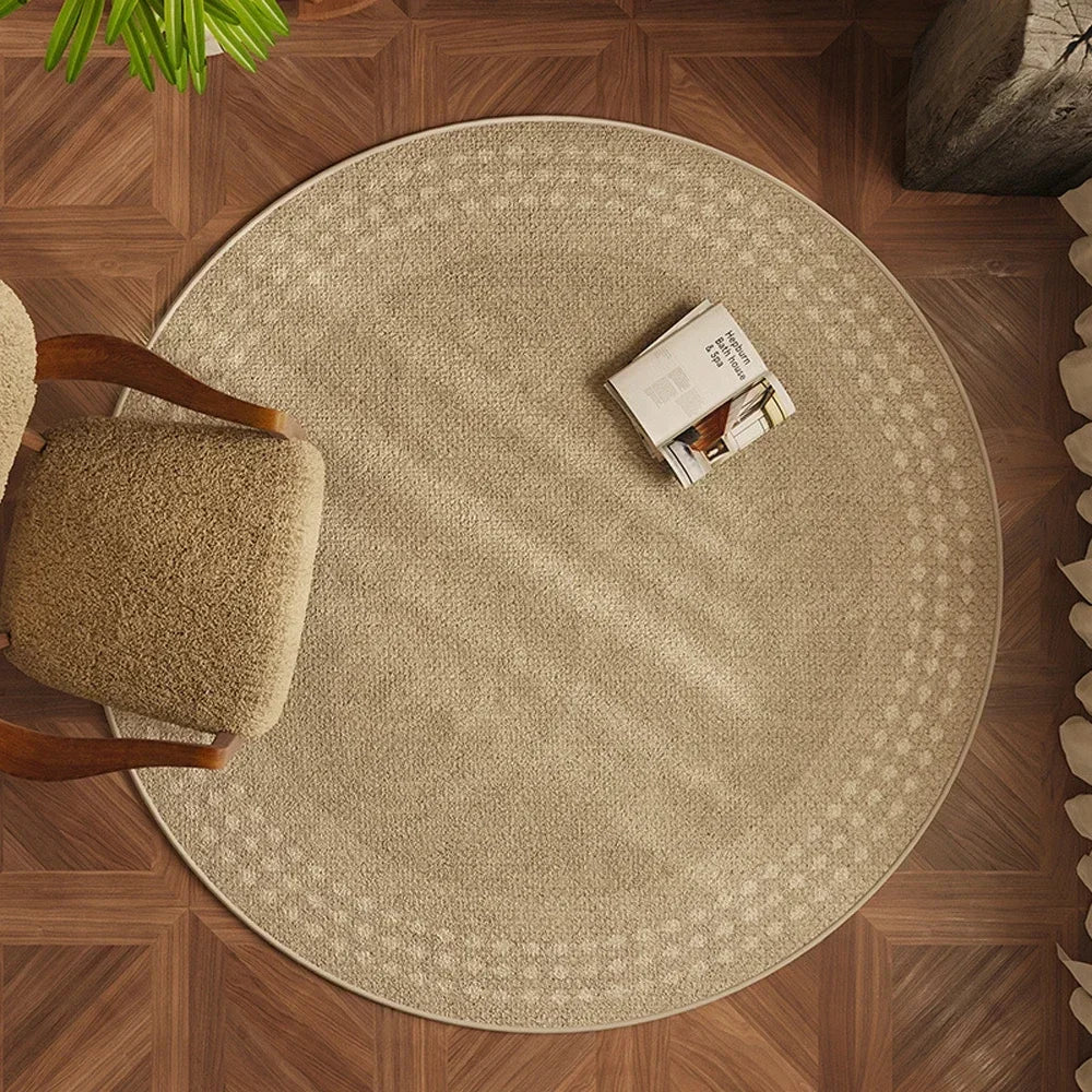 Round Carpet For Living Room Large Bedroom Bedside Carpets Study Chair Floor Mat Modern Minimalist Style Home Decoration Rug