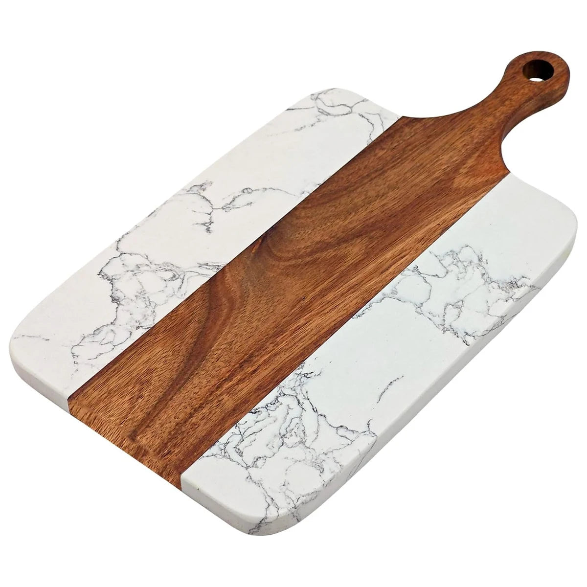 Elegant Acacia Wood & Marble Charcuterie Board