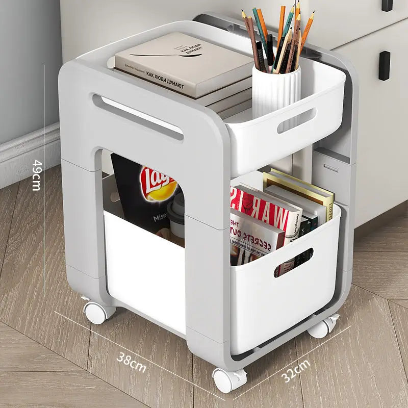 Versatile Mobile Storage Cart for Office & Home