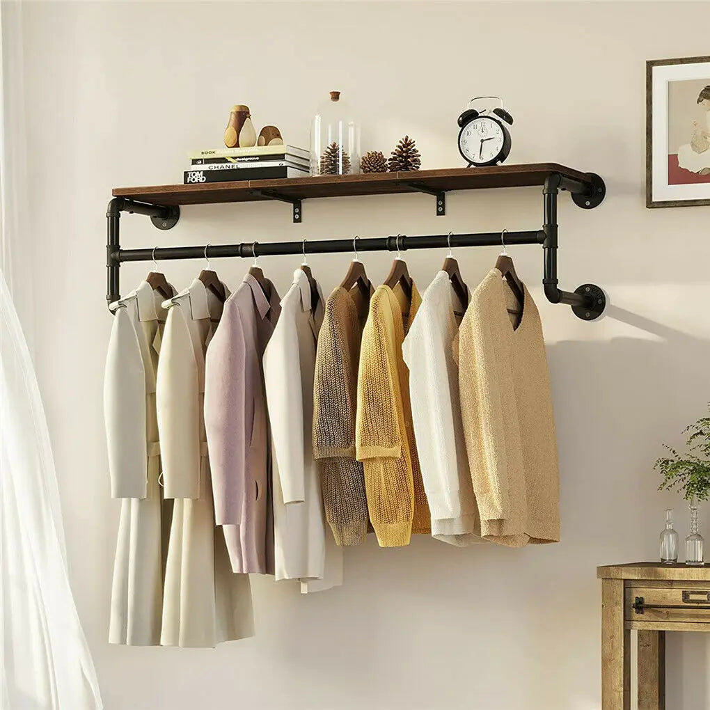 Wall Mounted Iron Clothes Rack