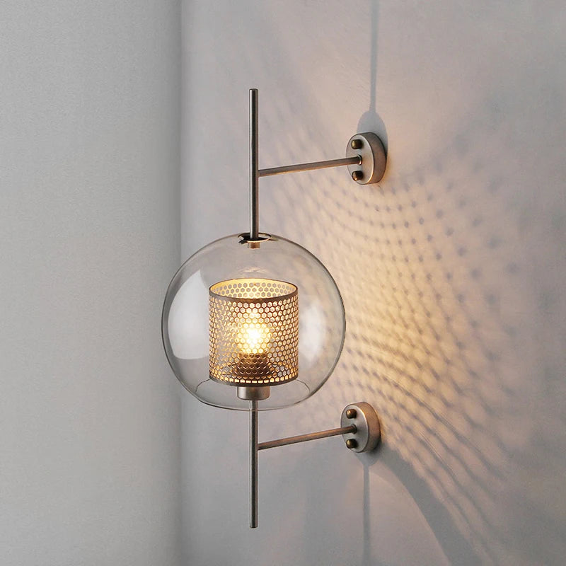 Modern Glass Wall Lamp Fixture