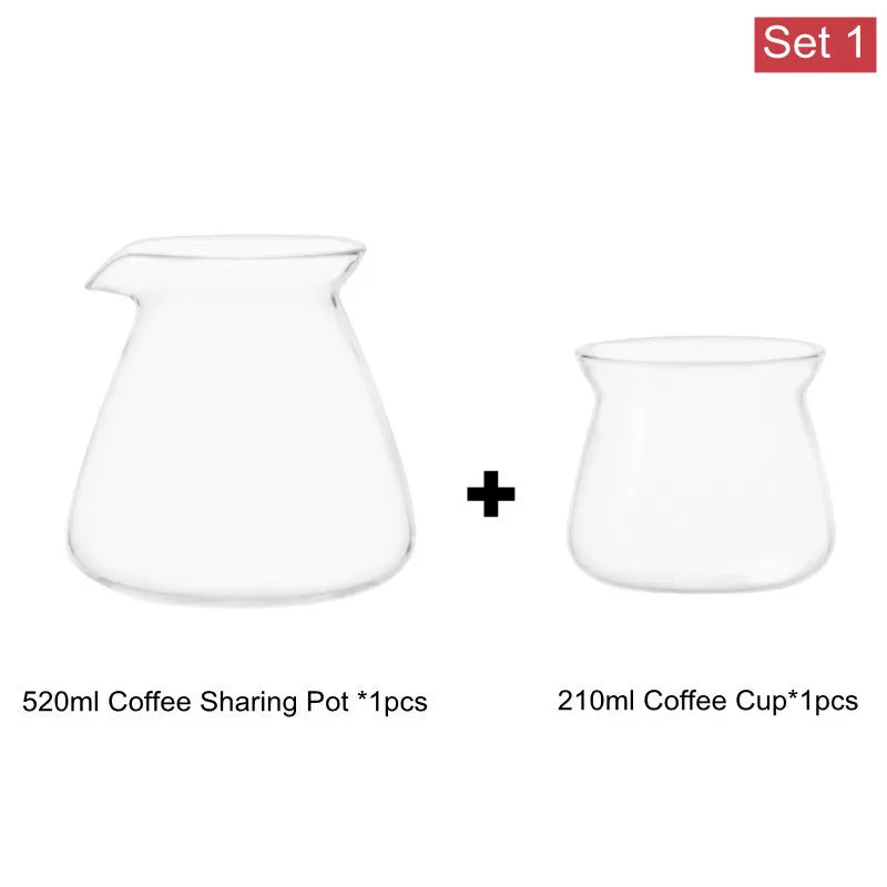 Elegant Glass Coffee Carafe Set for Pour Over Perfection