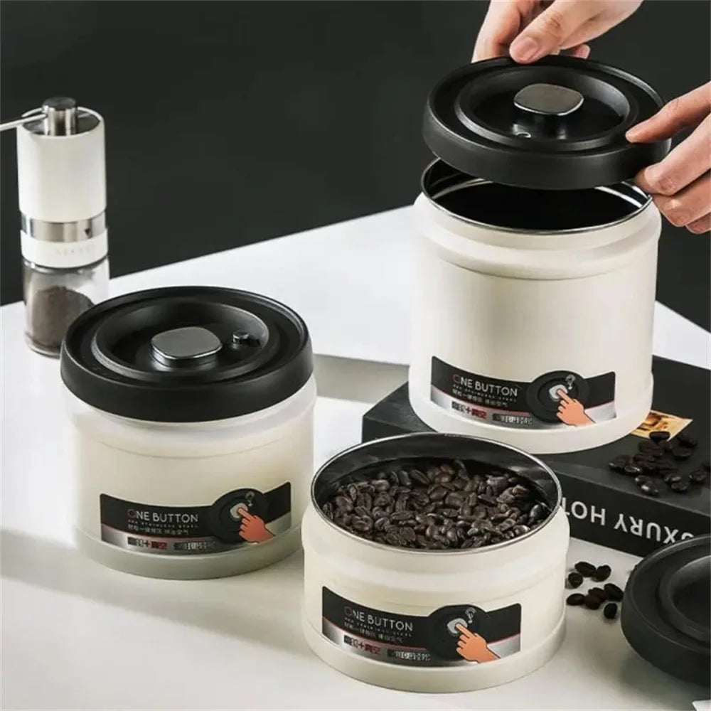 Stainless Steel Vacuum Sealed Coffee Canister