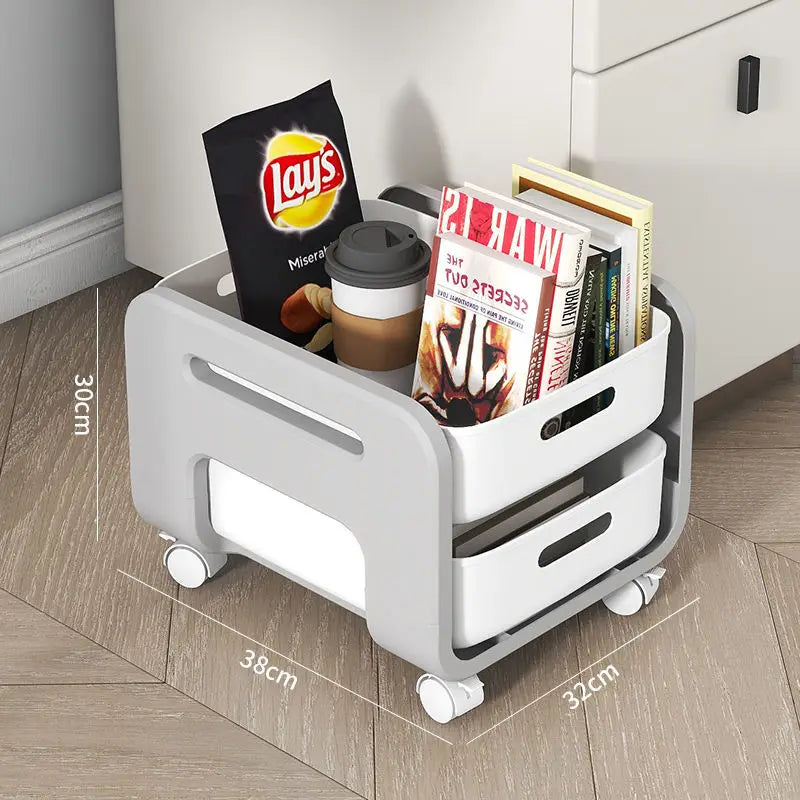 Versatile Mobile Storage Cart for Office & Home