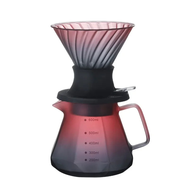 600ml Immersion Dripper Switch Glass Coffee Maker