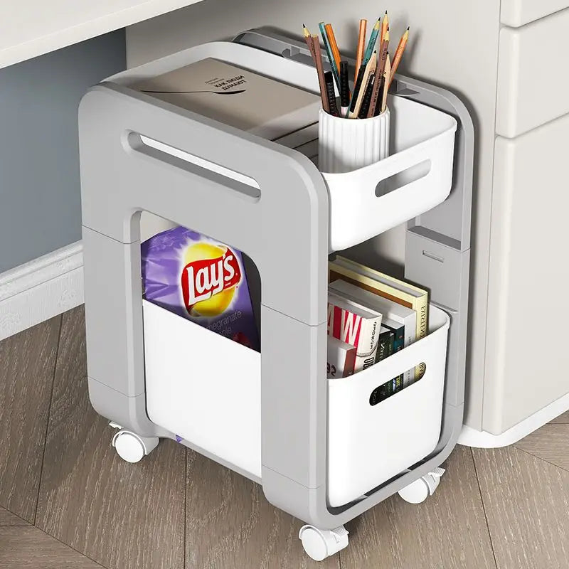 Versatile Mobile Storage Cart for Office & Home