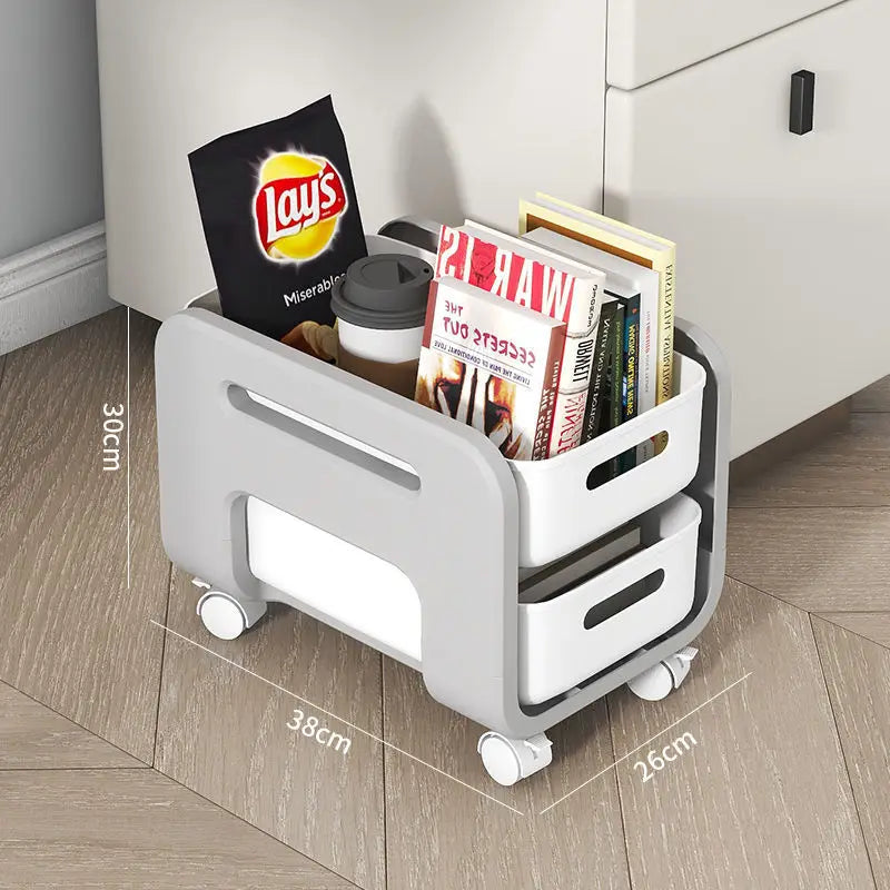 Versatile Mobile Storage Cart for Office & Home