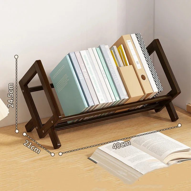 Desktop Bookshelf Home Living Room Decorative Shelf Simple Economic Type Magazine Rack Small-scale Bedroom Fine Storage Shelves