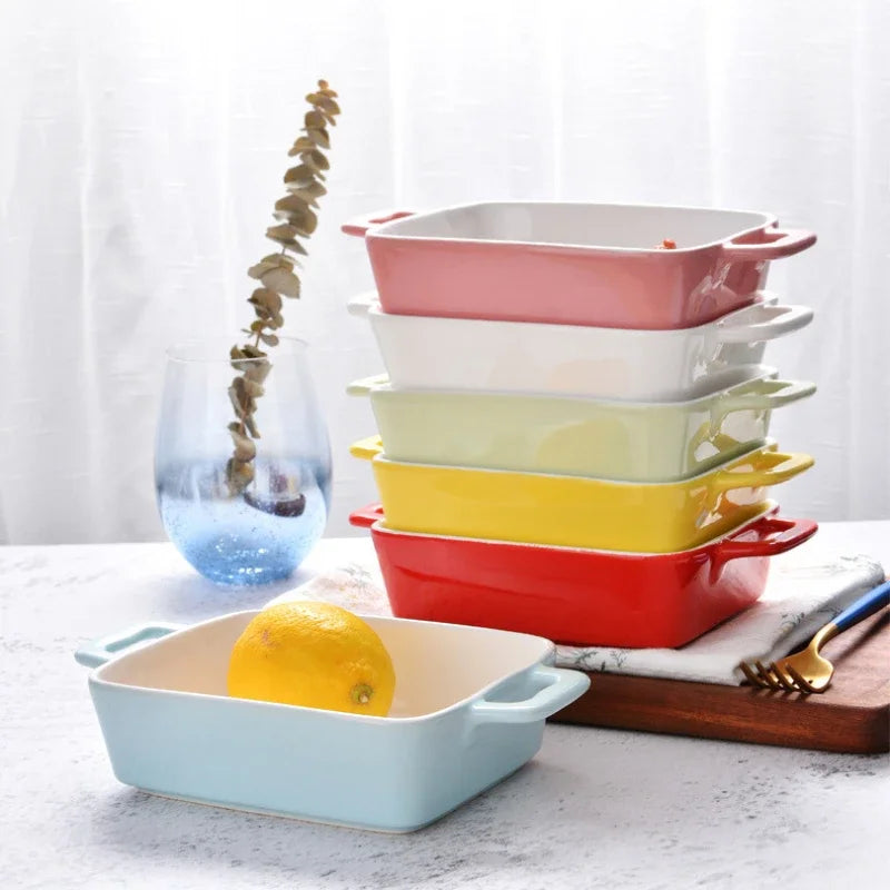 Elegant Ceramic Baking Dish Set for Perfect Oven Cooking