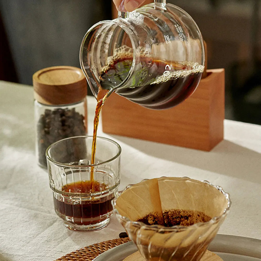 Elegant Glass Coffee Pot Set with Reusable Filter