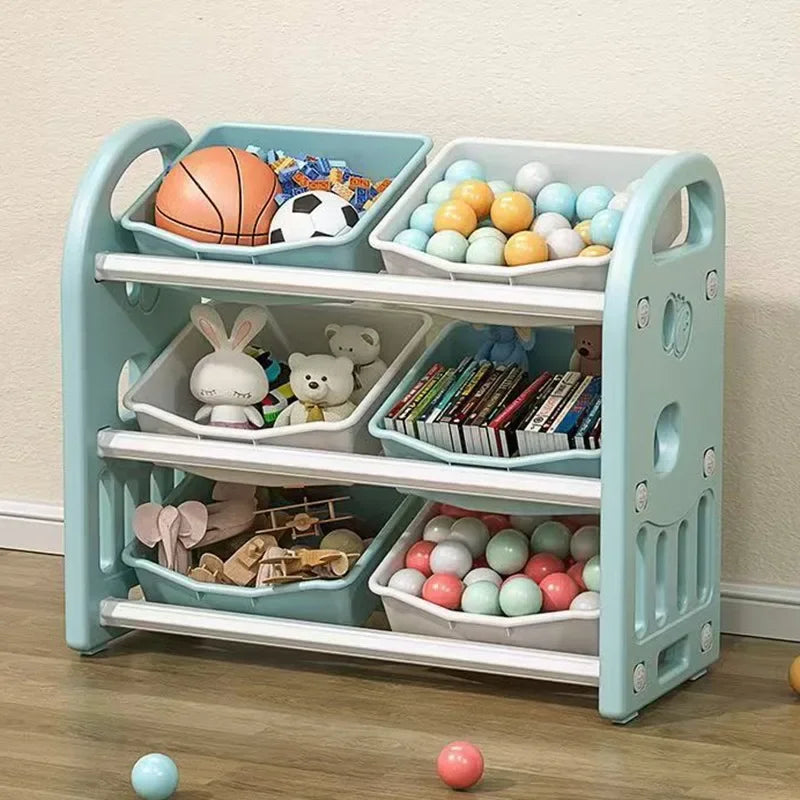 Multi-purpose Kids Cabinet Save Toy Plastic Children's Organizer Bookcase Girls Almacenamiento De Juguetes Kids Furniture