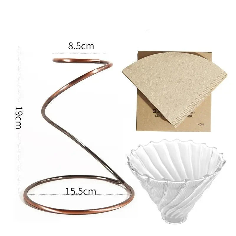 Elegant Coffee Filter Holder Set for Perfect Hand Drip