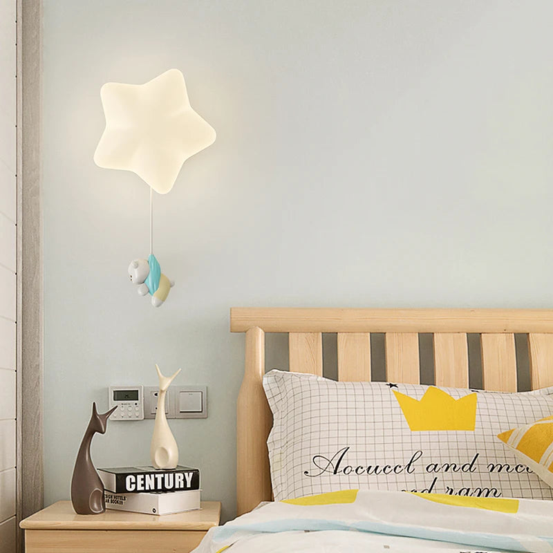 Charming LED Cartoon Wall Light for Kids' Rooms