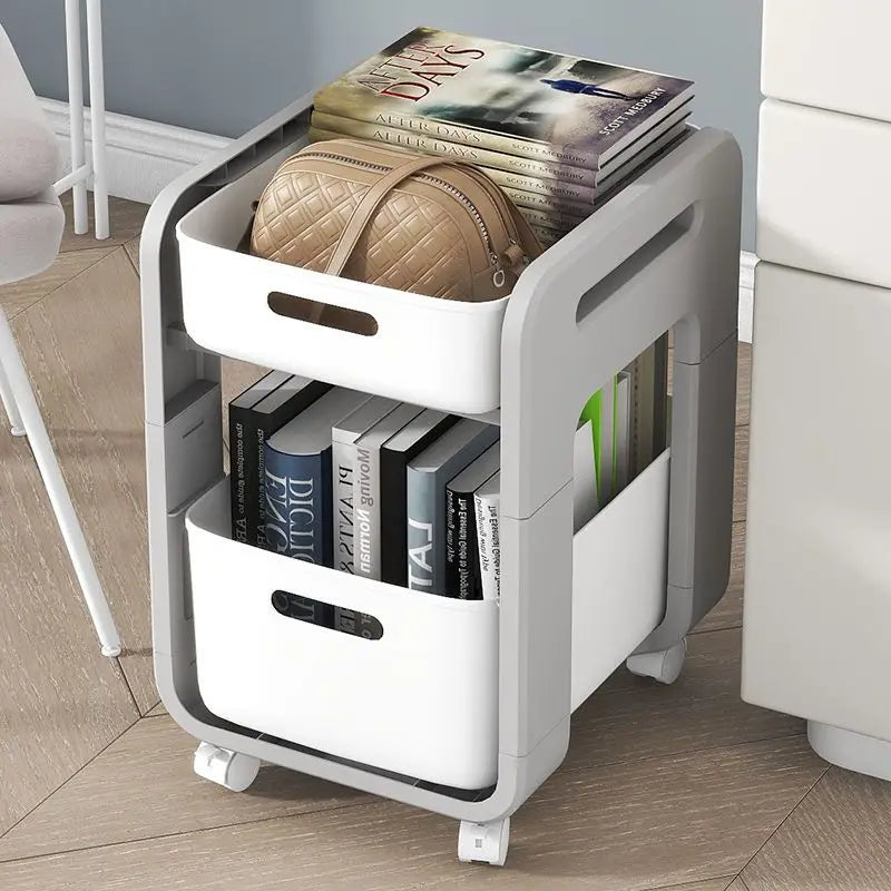 Versatile Mobile Storage Cart for Office & Home