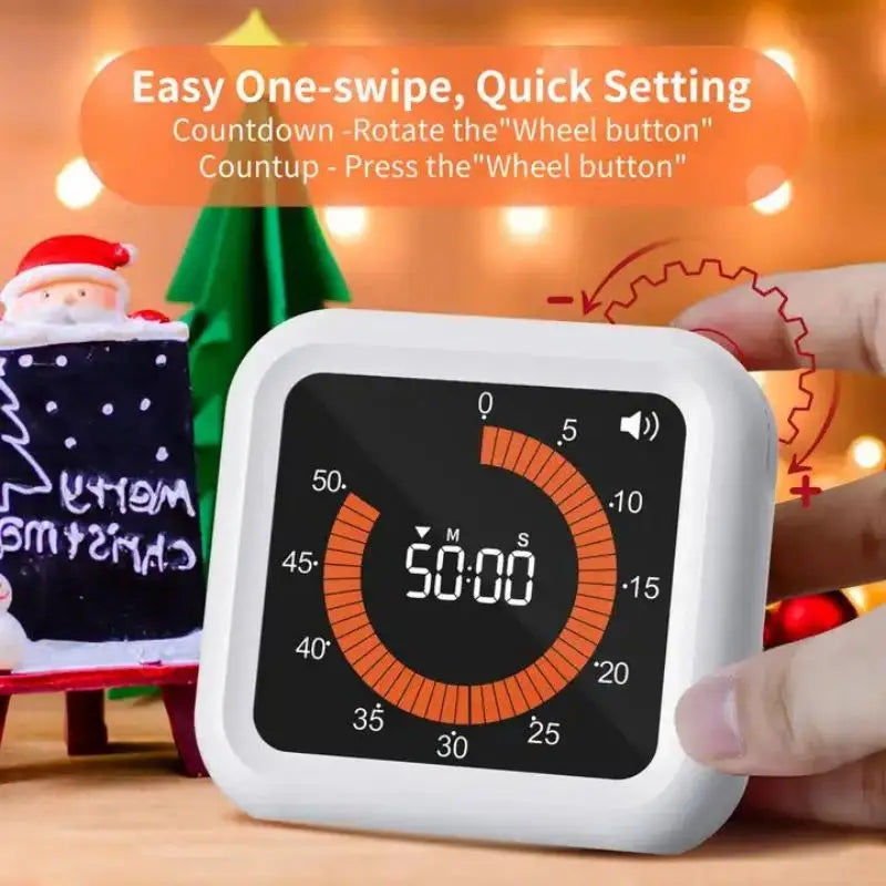 Smart Silent Visual Timer for Kids & Adults