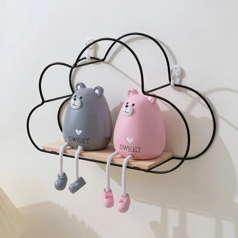 Creative Cloud Iron Shelving Wall