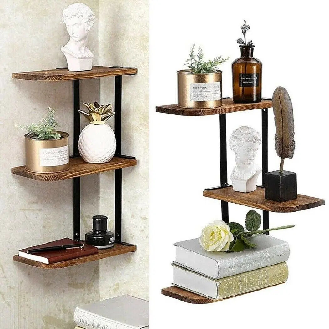 Tier Corner Wall Shelf for Kitchen & Living Room