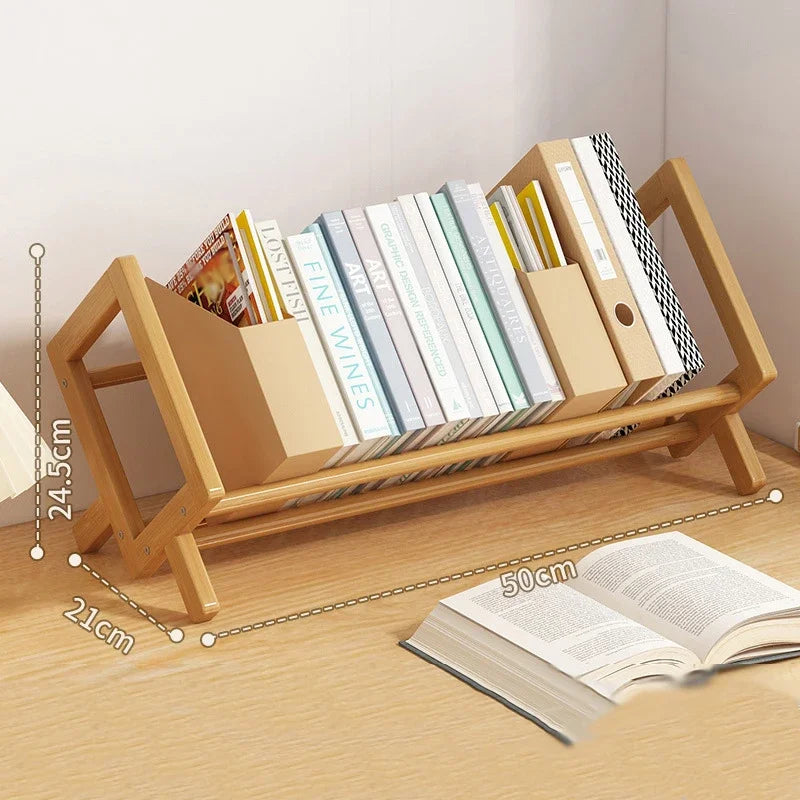 Desktop Bookshelf Home Living Room Decorative Shelf Simple Economic Type Magazine Rack Small-scale Bedroom Fine Storage Shelves