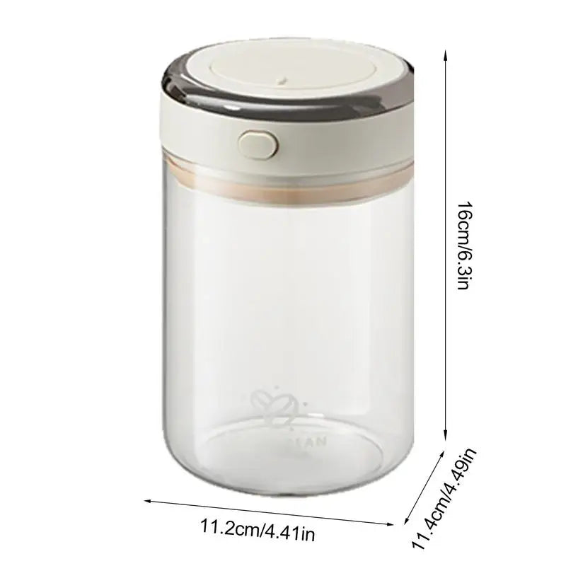 Premium Airtight Glass Coffee Bean Canister