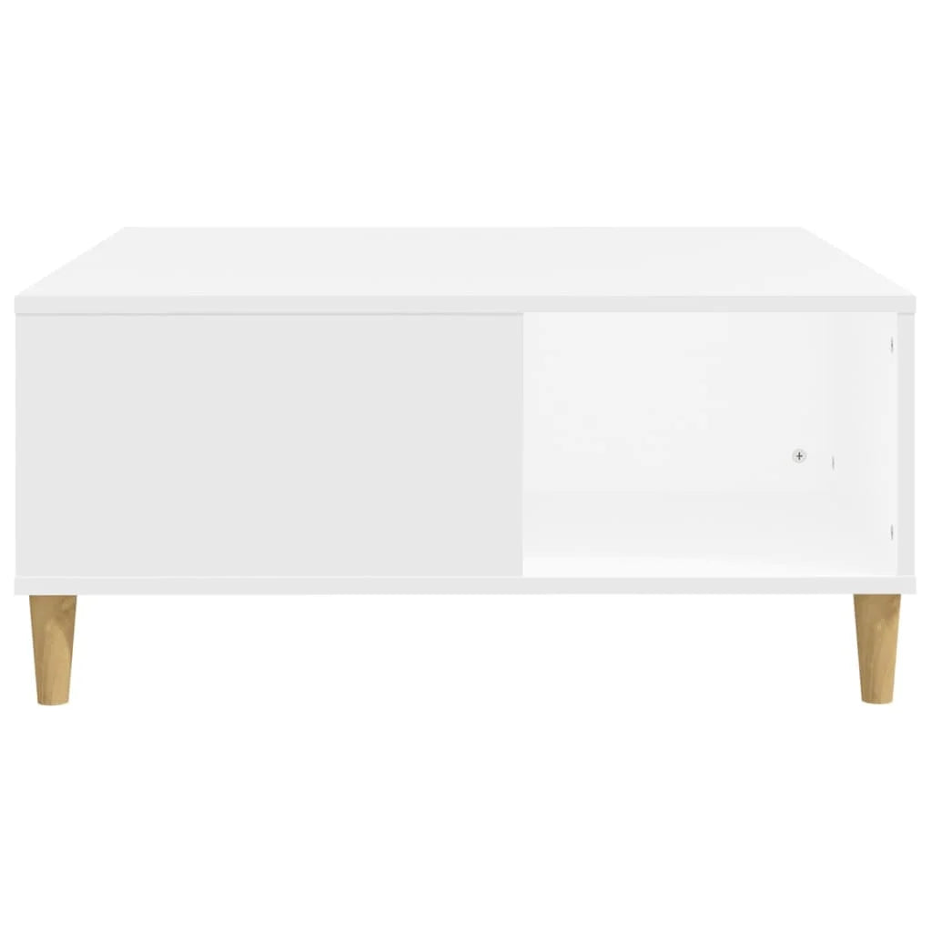 Coffee Table White 80x80x36.5cm Engineered Wood